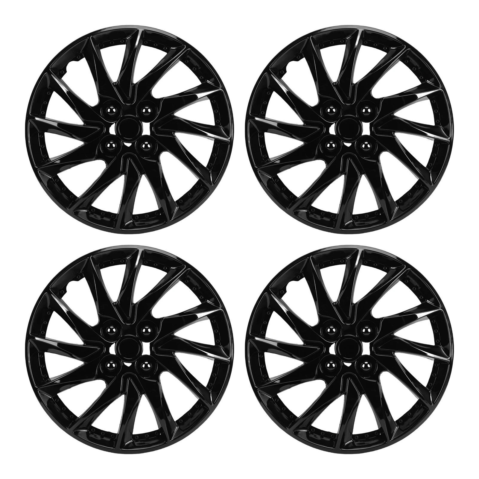 4pcs 15 Inch Car Wheel Rim Covers Hubcaps Protective Fashionable R15 Universal Replacement Hub Caps for Most Cars Truck SUV