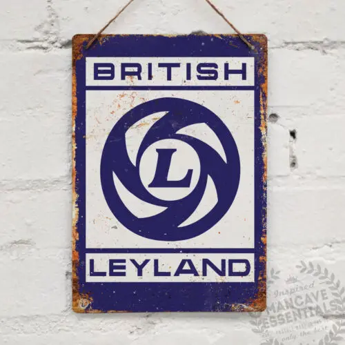 British Leyland Replica Vintage Metal Wall sign Retro Garage Shed Racing Austin