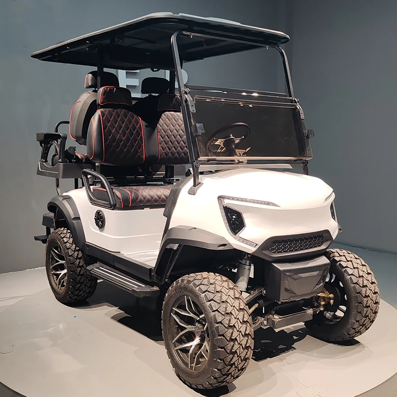 Off-Road 4 Seater Electric Golf Cart Club Style Utility Vehicle for Resort Community Outdoor Transportation