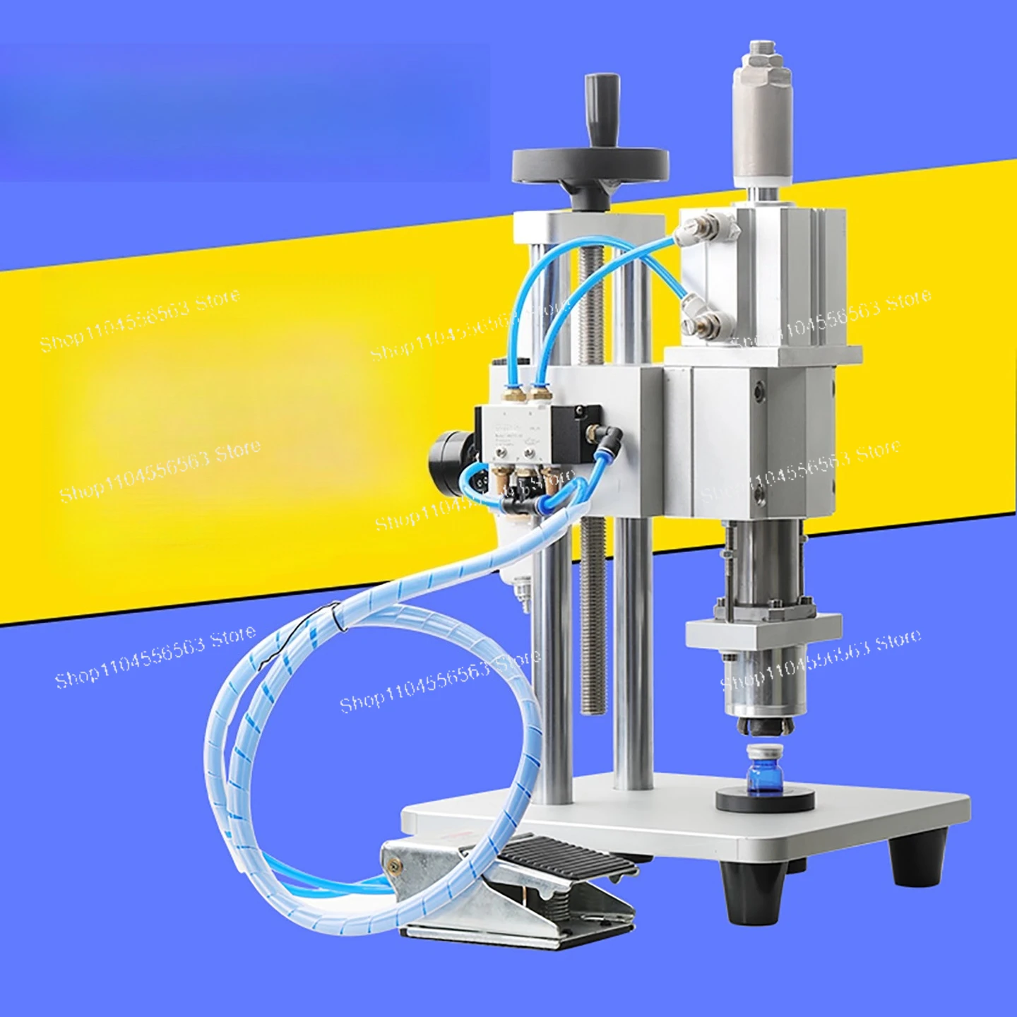 

Укупорочная машина для бутылок Чистая пневматическая машина для укупорки и запечатывания бутылок Укупорочная машина для алюминиево-пластика