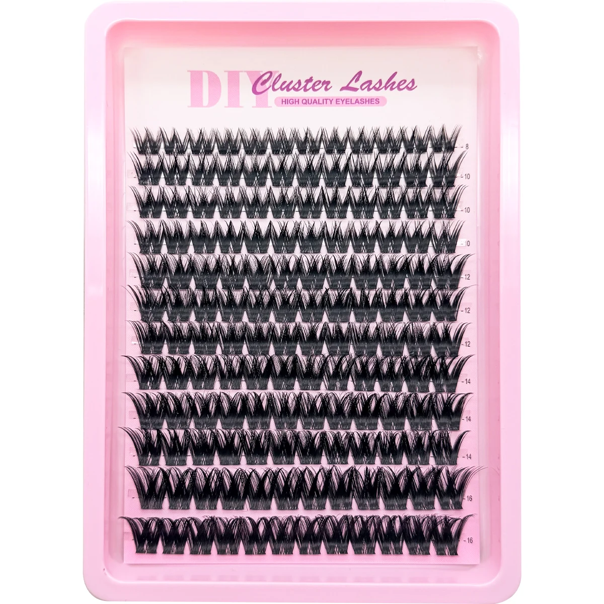 HBZGTLAD 12 Reihen Fairy Eyelash Ball Manga Wimpernbüschel 8-16mm Dynamische Wimpernverlängerung Natürliches Aussehen C-Curl Personal – Detail 12