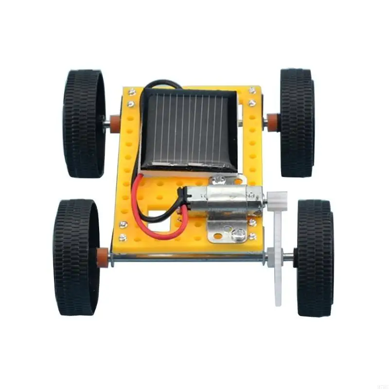 97BC DIY Solar Toy Car Assemble Solar Vehicle Mini Solar Powdered Car Children Kid Solar Car Scientific Education Set