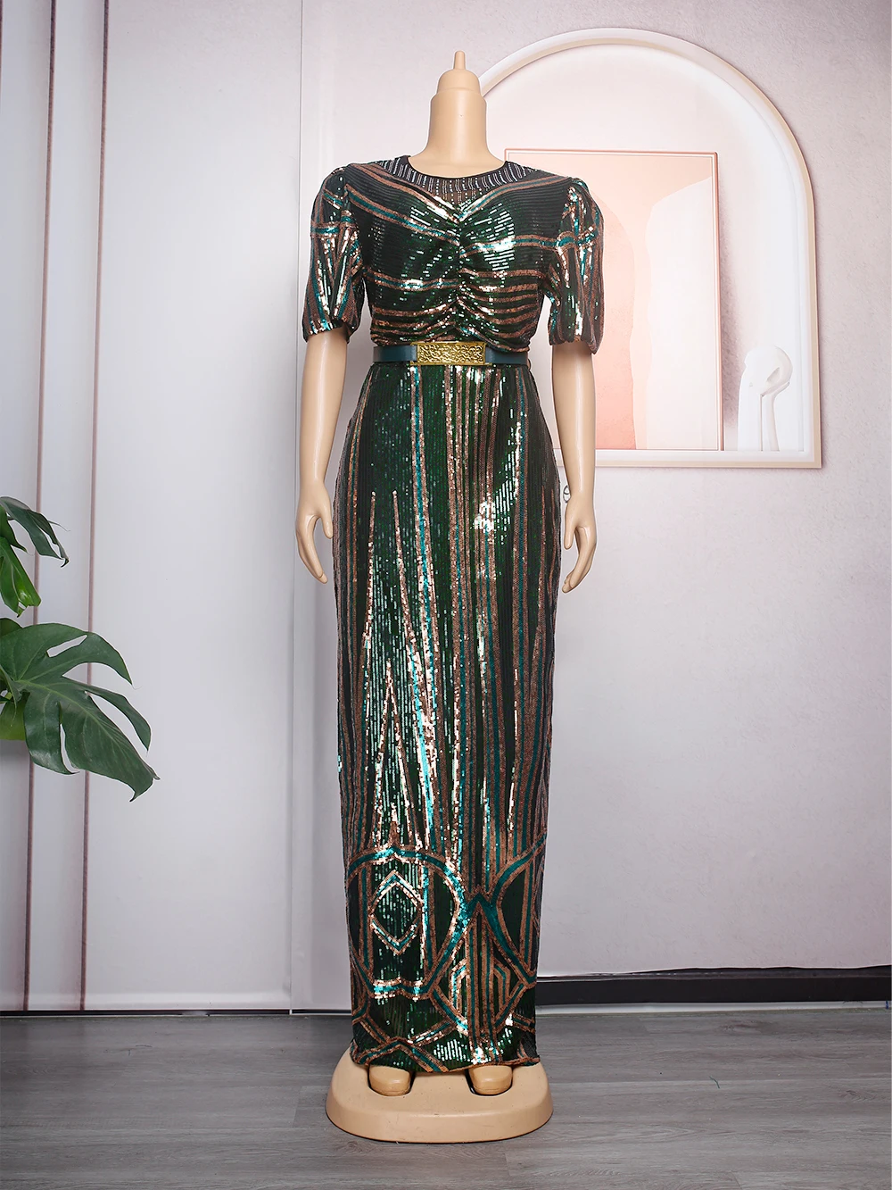 MD حجم كبير فساتين حفلات الزفاف الأفريقية تركيا المرأة الفاخرة الترتر ثوب مسائي أنقرة Dashiki ماكسي رداء ملابس أنيقة 2025 #4