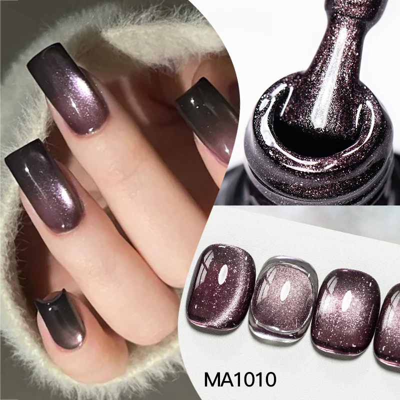 Esmalte em gel magnético Flashy Dream Cat, 7ml, com glitter, semipermanente, removível por imersão, verniz em gel UV LED para manicure, suprimentos para unhas DIY
