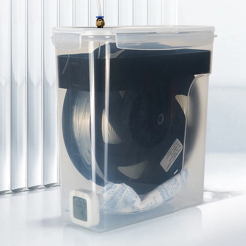 Scatola di asciugatura di materiali di consumo per stampante 3D con temperatura di umidità PLA TPU ABS Drybox con supporto asciutto