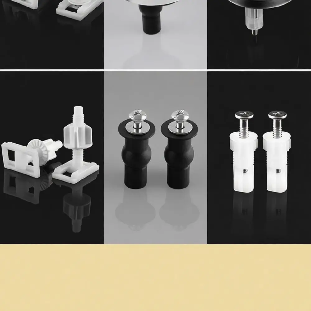 Bathroom Commode Seat Fixing Screws Expansion Bolts Set Universal Replacement Hardware For Toilet Lid Installation Tool