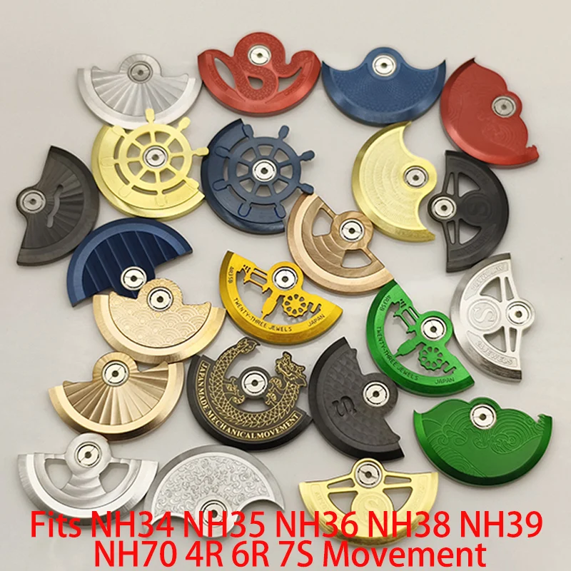 Mod NH35 Movement Automatic Hammer Rotor For 4R 6R 7S26 NH70 NH34 NH35 NH36 NH38 NH39 Movement Men's Watch Replace Accessories