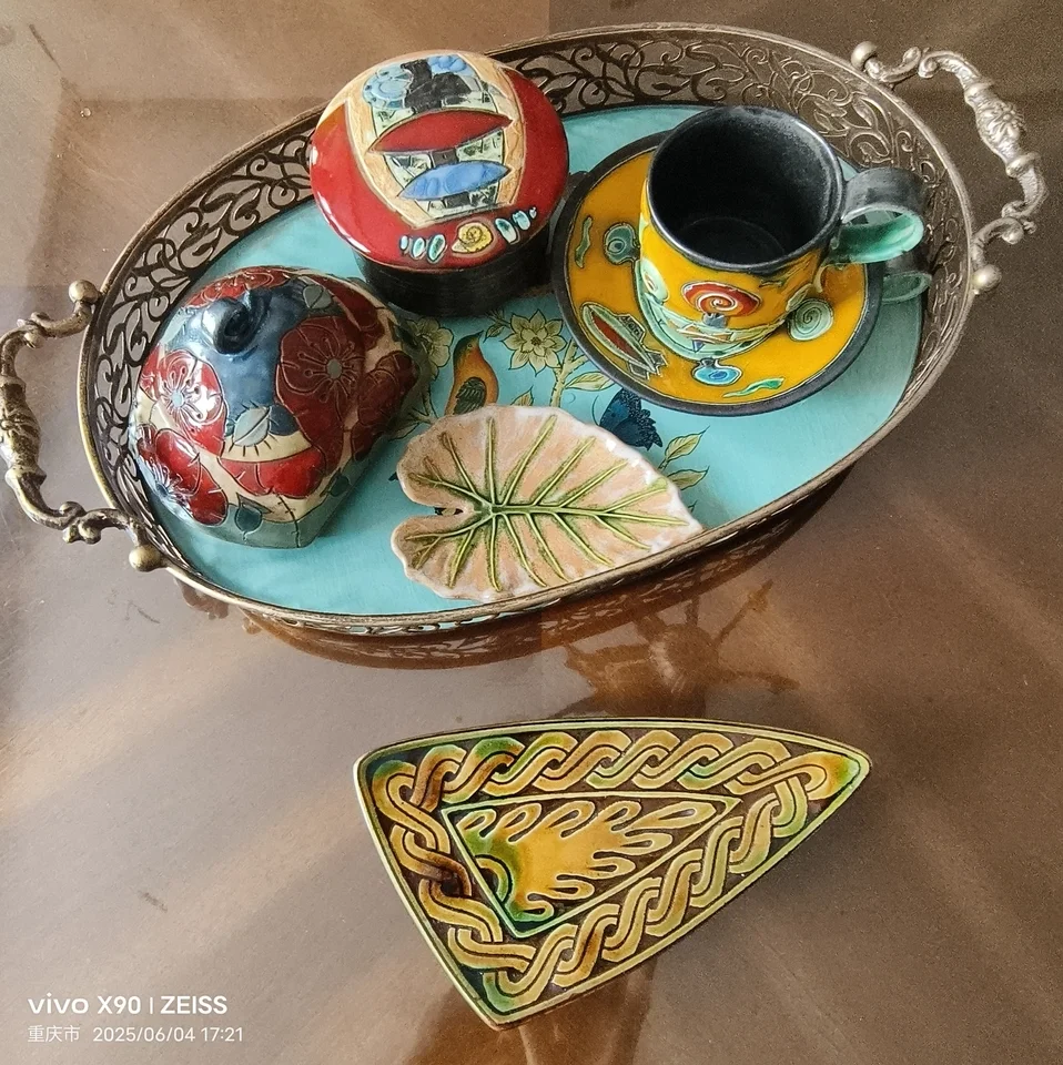 

Винтажный сервировочный поднос, креативная фруктовница, блюдо для закусок для кофейного столика, декор для гостиной и столовой