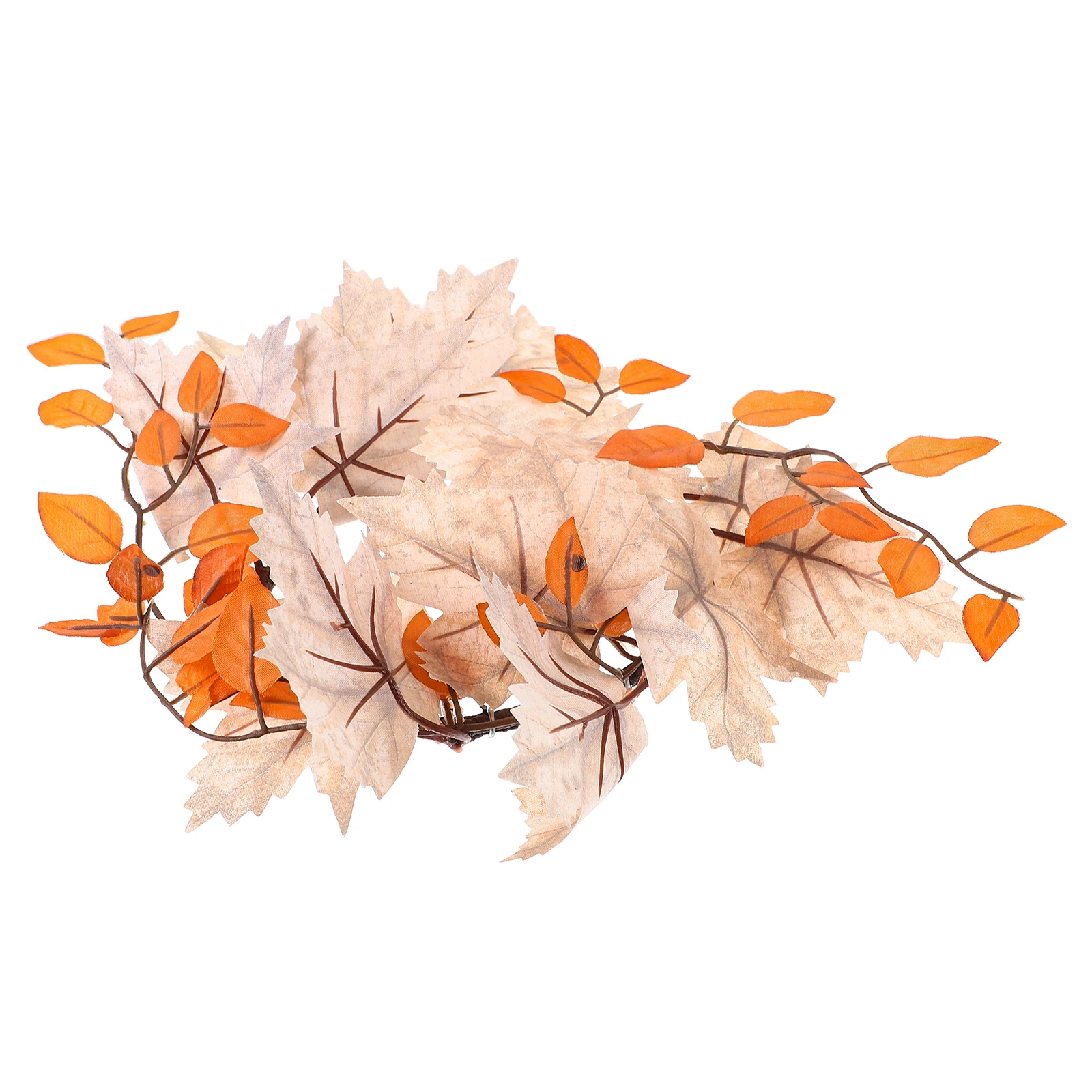 

Autumn Fall Ring Wreath Simulated Maple Leaf Decorations for Thanksgiving Harvest Festival Home Pillars Leaf