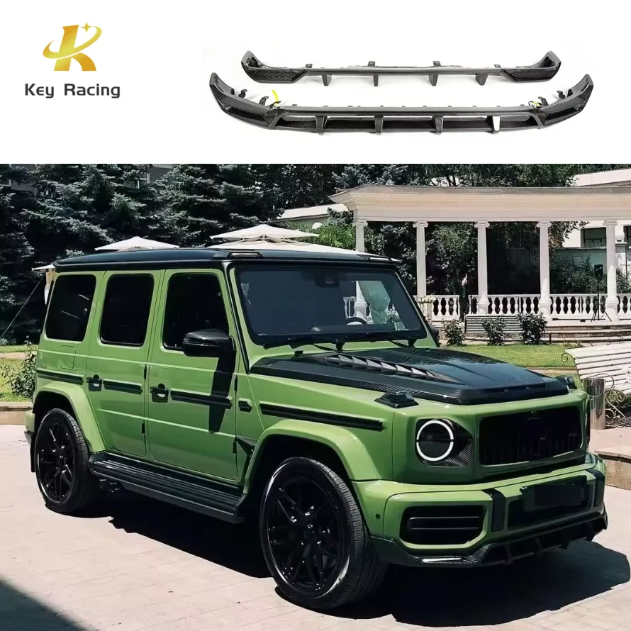 

W464 Autos Accesorio Углеродное волокно Топ-стиль Передняя защита Губа Задний бампер Диффузор для Mercedes Benz G Class W464 Accesorio Auto