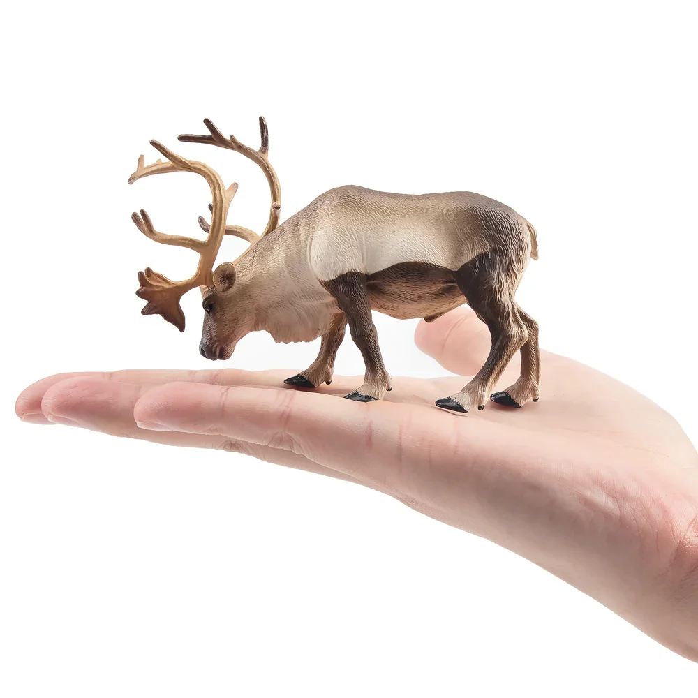 Toymany Simulation Reindeer Polar Animal Model Toy Mini Figures Dolls Action Figurines Toys for Children Gift Cake Decoration