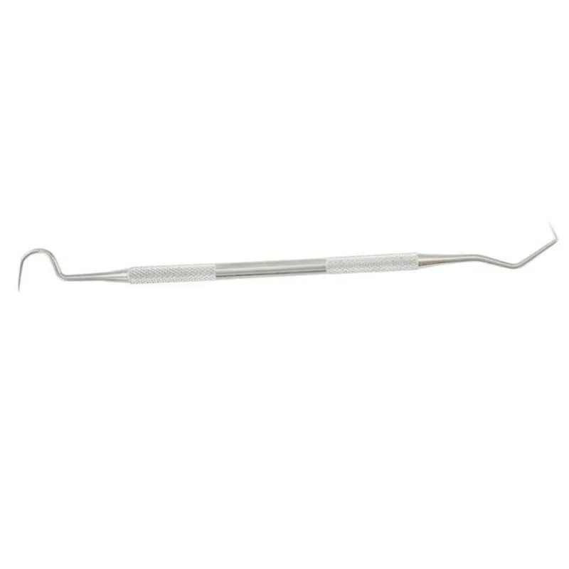 Stainless Steel Double Ends Dentist Teeth Clean Hygiene Explorer Probe Hook Pick Dental Tartar Scraper Remover Tooth Care Tool