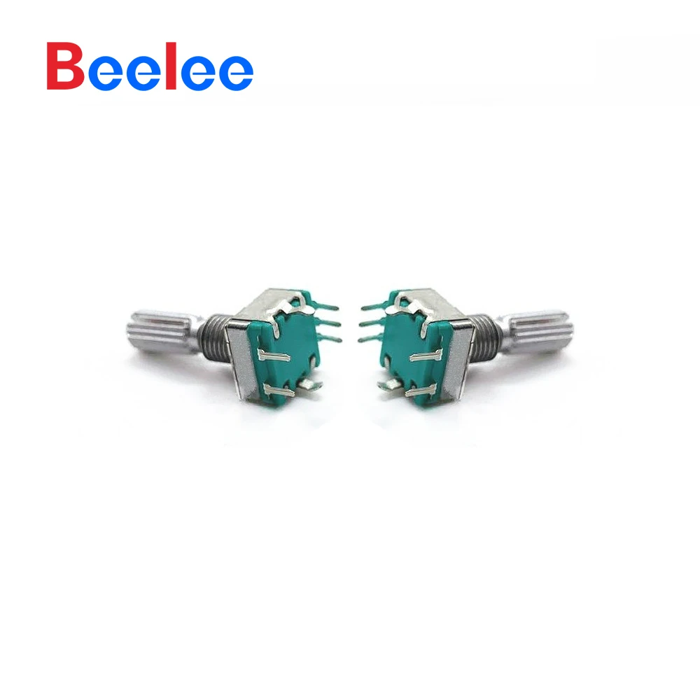 50PCS Beelee EC11 시리즈 로터리 엔코더 5V 10mA 금속 샤프트 엔코더