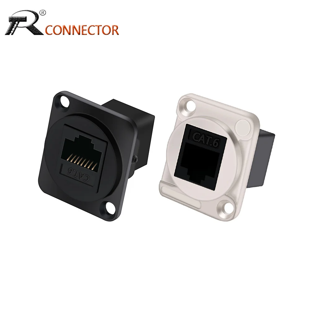 1pc RJ45 CAT6 Connector 8P8C Modular Plug for Computer UTP Ethernet Cable Gold Plated Gigabit Network Crimp Shielded