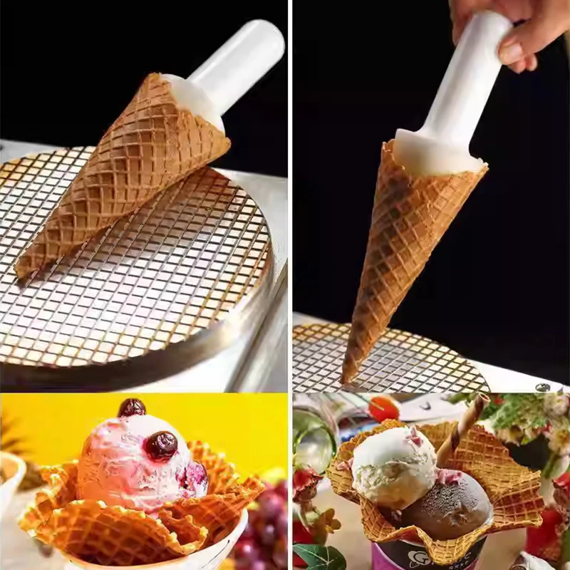 New Ice Cream Cone Mold DIY Ice Cream Cone Maker Ice Cream Making Tool Ice Cream Maker Cone Mold Cone-Shaped Crispy Cone