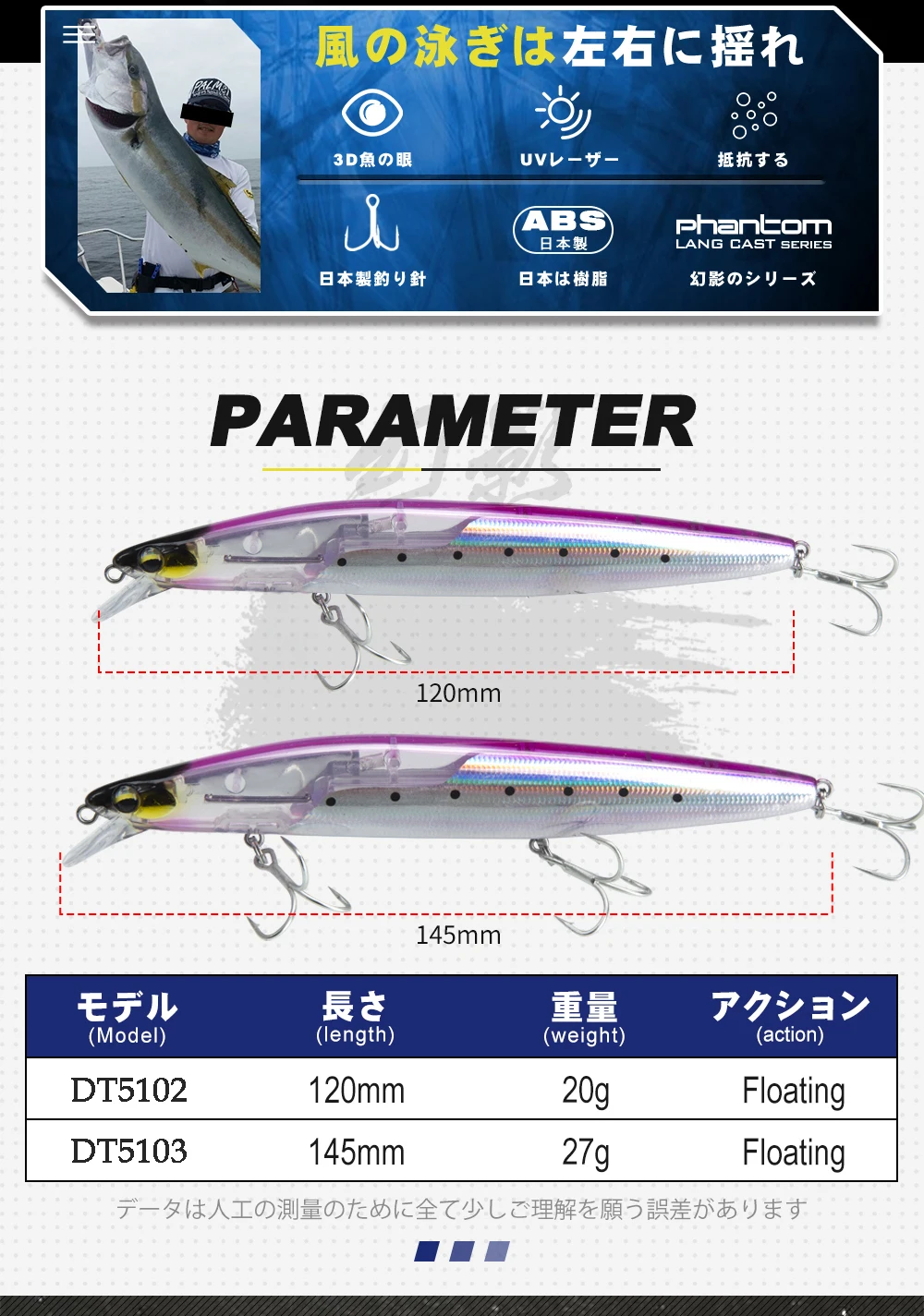 D1 Floating Minnow Fishing Lure Long Casting 120mm/20g 145mm/27g Artificial Hard Baits Wobbler Weight Slider System For Pike