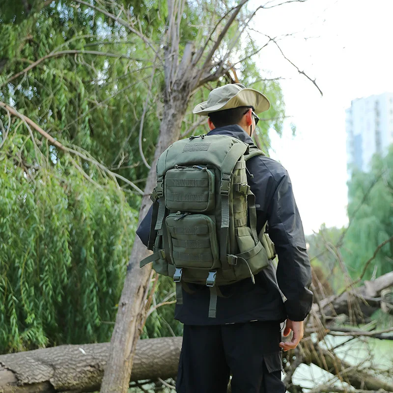 

Outdoor Sports Mountaineering Bag Large Capacity Multi Functional Camping Tactical Backpack Cycling Hiking Camouflage Package