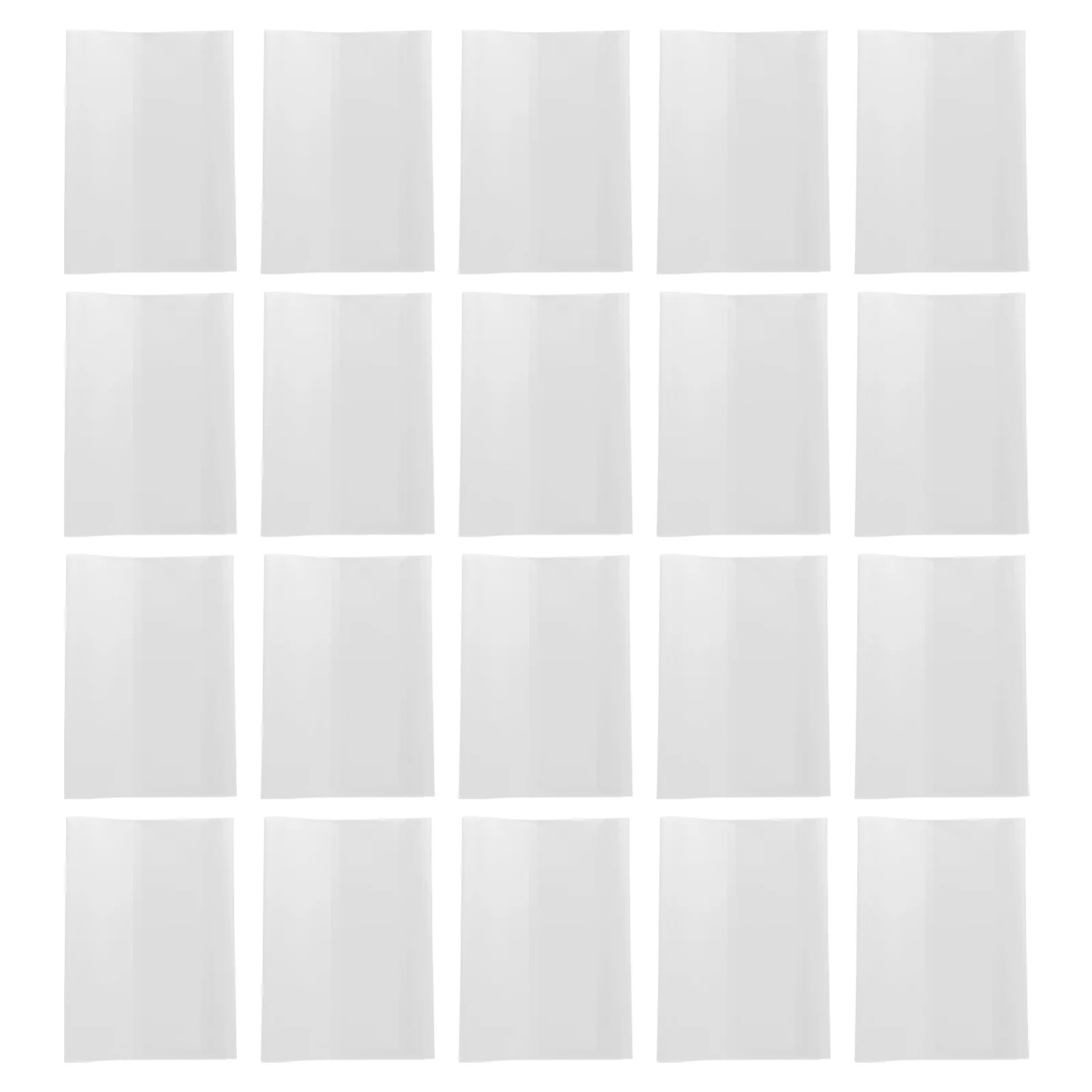 

20pcs Covers Clear Protective Covers For Hardcover Transparent Protectors Reusable Plastic Book Sleeves Protection Film For