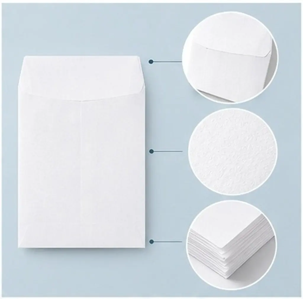 100Pcs Blank Money Envelopes for Cash Gifts Saving Challenge 10000 Savings Envelope Set Organize Stamps Keys Gift Envelopes