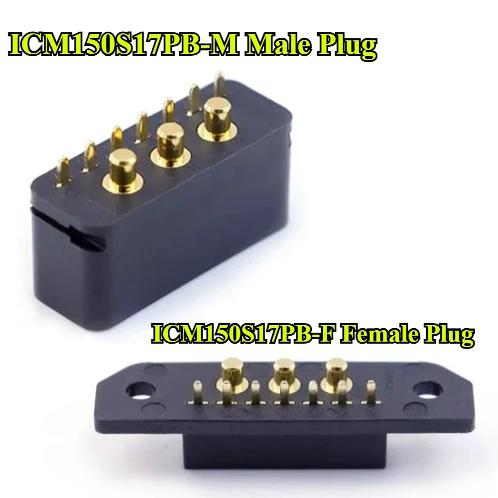 RC Aircraft Amass ICM150S17PB-M/F 20A Power Supply Battery Plug Gold-Plating Male Female Bullet Connector DIY Connecting Parts