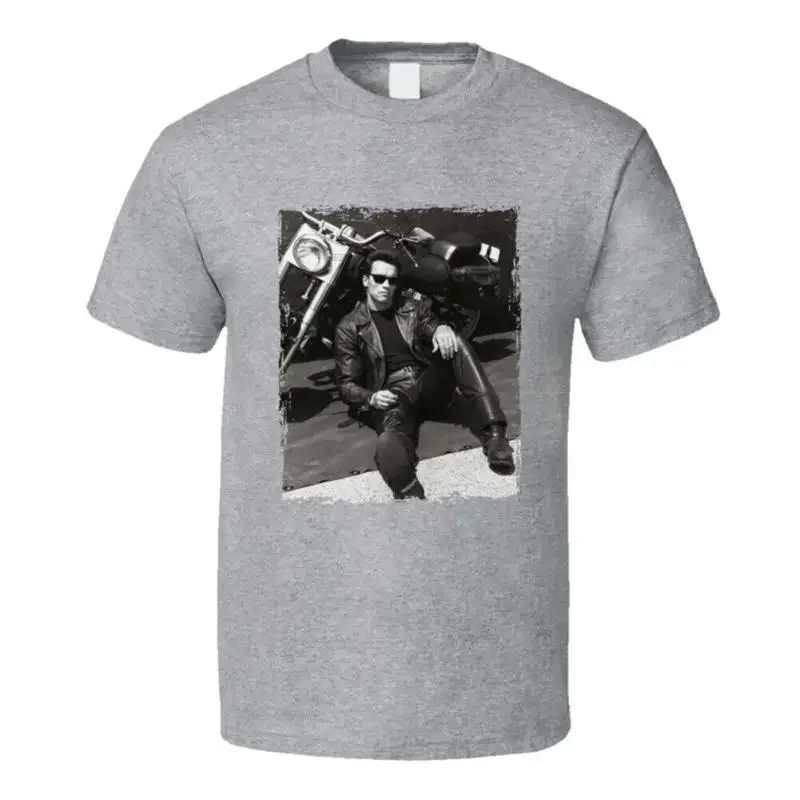 Arnold Motorcycle Terminator 2 T Shirt