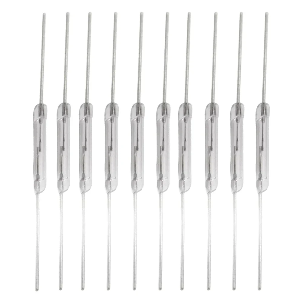 

10 Pcs N/O Reed Switch Vibration-resistance Normally Open Magnetic Induction Switch 2*14mm Electronic NO Switch for Arduino