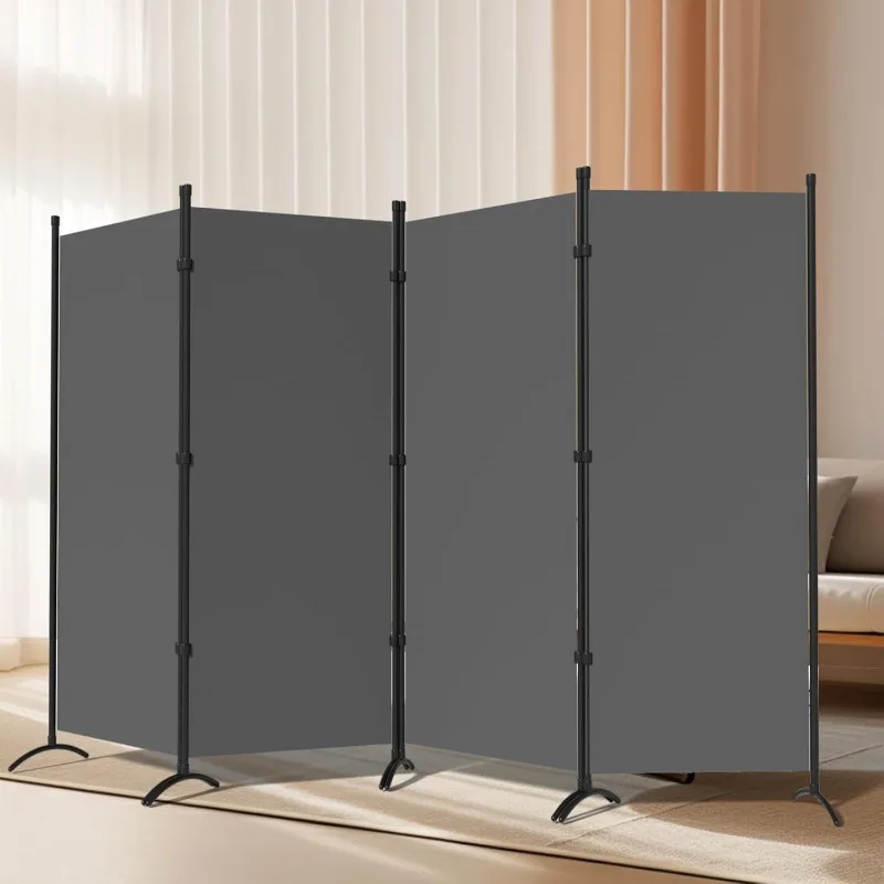 4 Panel Room Divider, Folding Privacy Screen Wall Divider for Room Separation, Freestanding Room Partitions