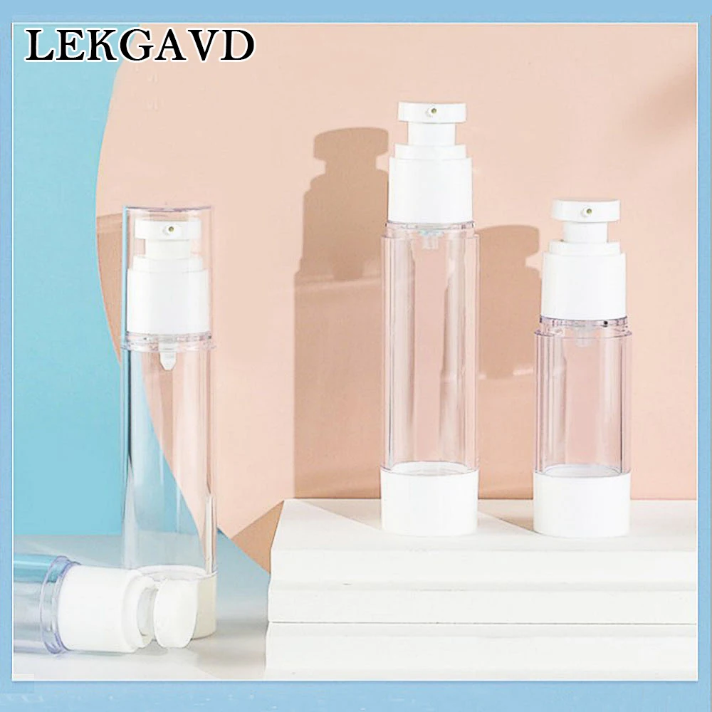 15ml 30ml 50ml 80ml 100ml Empty Serum Bottles Vacuum Pump Bottles AS Plastic Lotion Sub-Bottling PP Facial Cream Airless Bottle