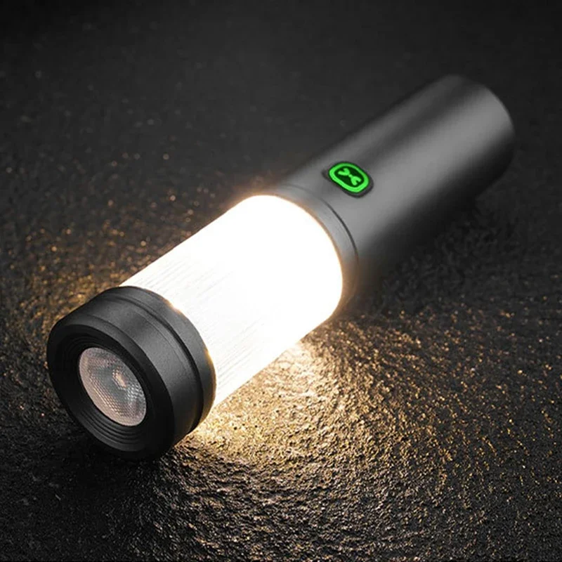 Outdoor LED Camping Lights Portable Multi-Functional Magnetic Flashlight TYPE-C Rechargeable Tent Lamp Field Emergency Lighting