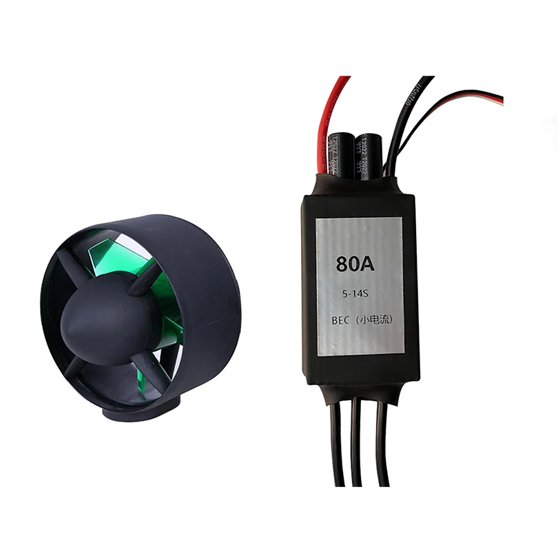 VoidFly High Speed 155 60KV 24V-48V 800W Underwater Thruster Brushless CCW Motor 140mm 130N Propulsion 80A ESC 8-60V For Robot B