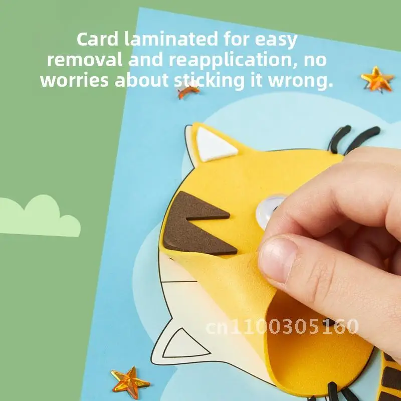 DIY three-dimensional stickers 3D stickers children handmade material bag