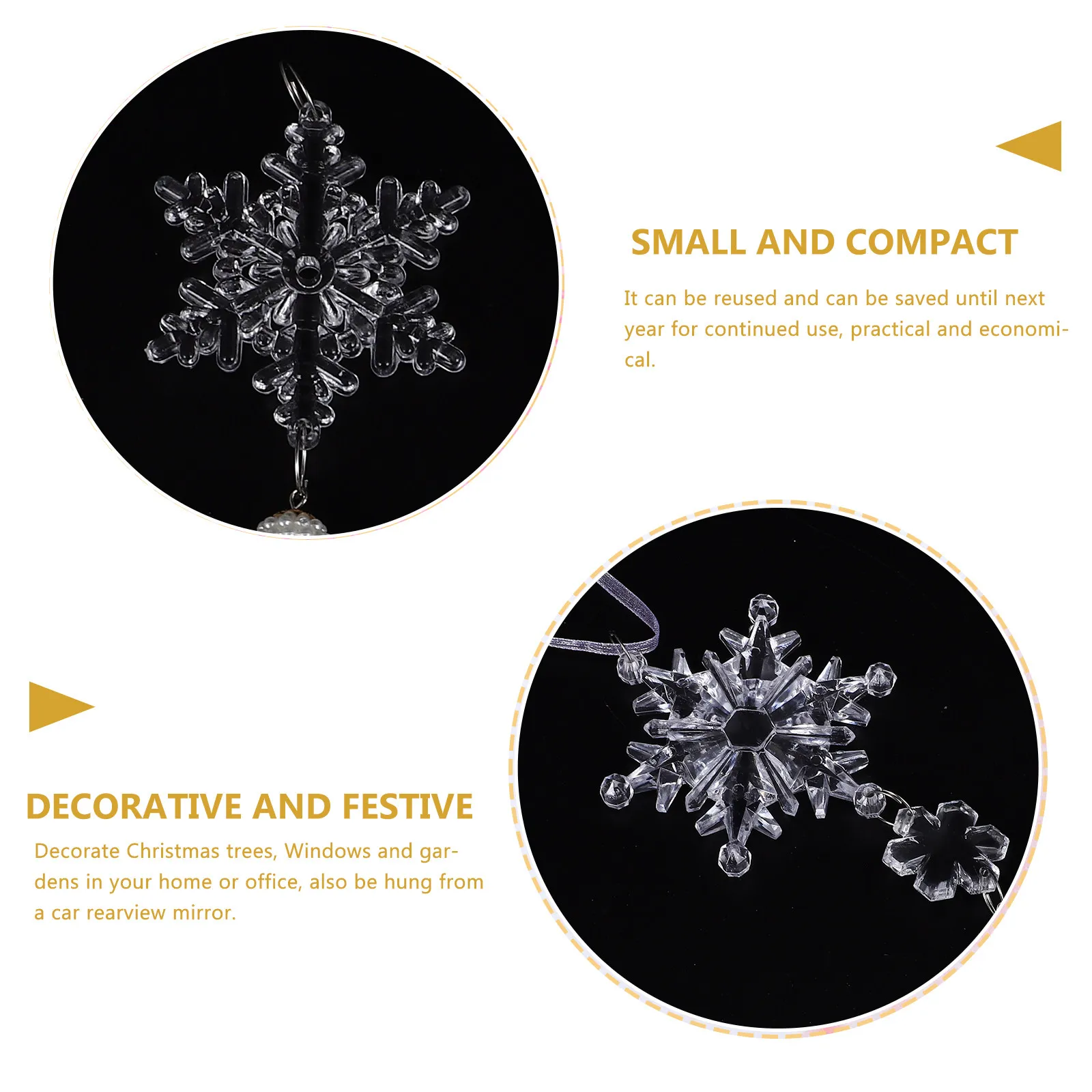 

Набор из 18 подвесок-снежинок для украшения рождественской елки, DIY-украшения, праздничные декорации для дома и торговых центров