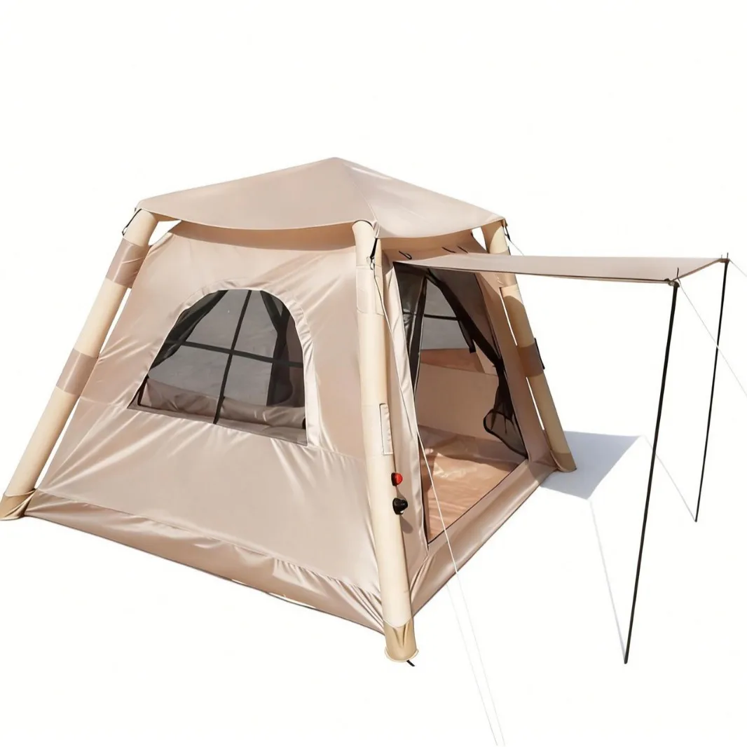 Automatic Inflatable Person Camping Tent, Fast Assembly Within 1 Minute, 400D Oxford Fabric, Multi Outdoor Shelter