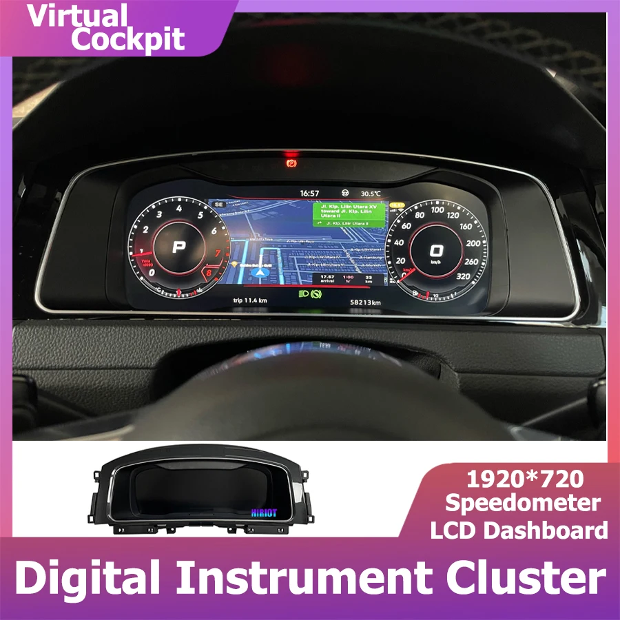 

Digital Instrument Cluster Virtual Cockpit For Golf 6 7 7.5 MK7 MK6 VII VI Tiguan Passat B7 B8 CC Scirocco Jetta Dashboard Panel