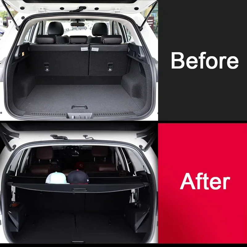 

Для GWM HAVAL F7 2024 2025 2026 автомобильный задний багажник, занавеска, задняя стойка, перегородка, укрытие, холст, украшение для хранения, аксессуары