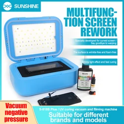 SUNSHINE S-918B Plus 30W UV Purple Curing Light Box For Curved Straight Screen OCA Bonding LCD Repair Green Oil Curing Tool