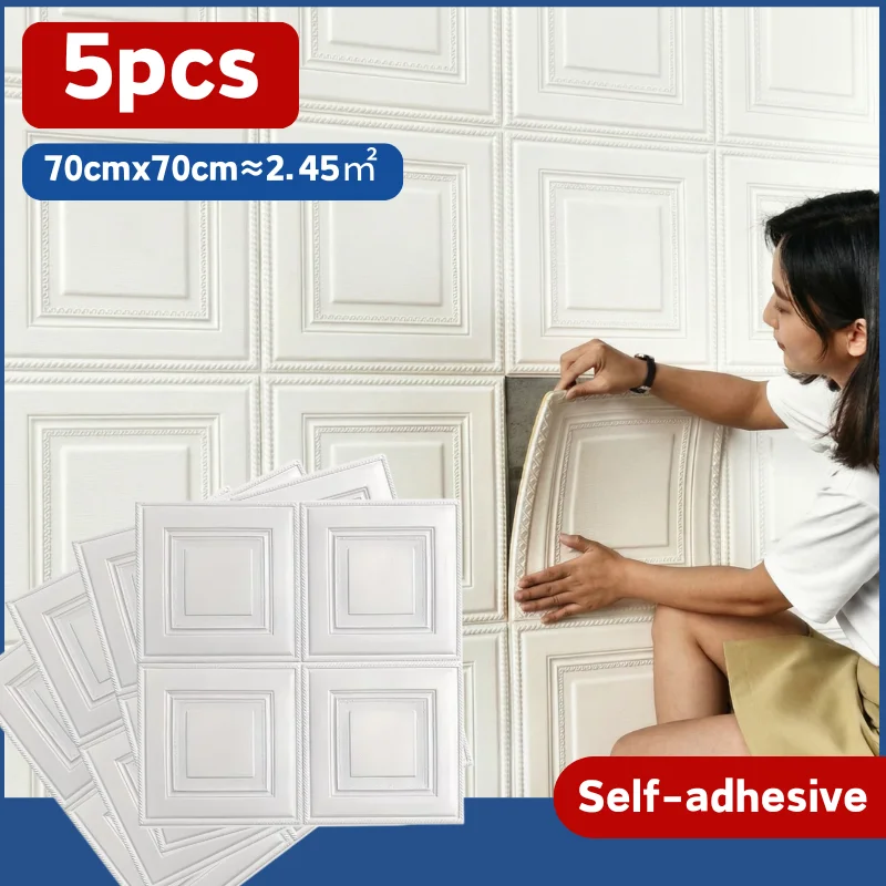 papel-de-parede-3d-com-estampa-de-tijolos-5-pecas-70x70cm-autoadesivo-a-prova-d'agua-resistente-a-manchas-moda-fundo-de-tv-ornamento-de-parede