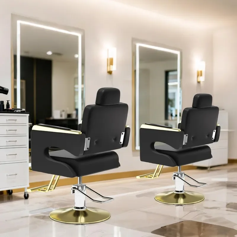 Salon Chair for Hair Stylist Barber Chair with Heavy Duty Hydraulic Pump Stylist Chair for Barbershop Silla de Barberia 360 - view 4