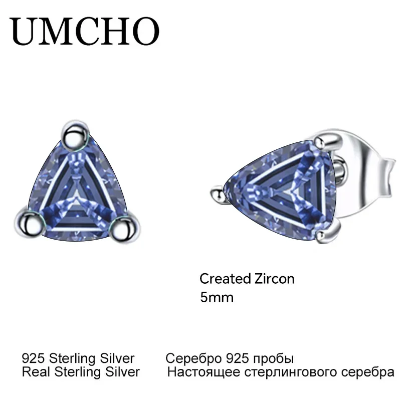 2 Pairs Tanzanite 925 Sterling Silver Earring Jewelry Sets Earring for Women