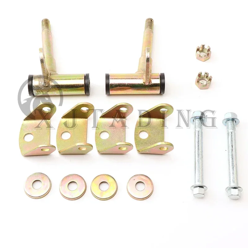 1Pair 15mm Gold Steering Strut Knuckle Spindle Fit For China ATV 49cc 50cc 70cc 90cc 110cc Go Kart Buggy UTV Quad Bike Parts