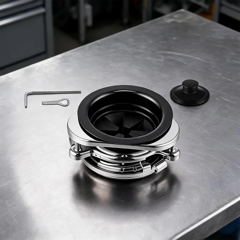 Garbage Disposal Flange Kit with For Splash Guard and Stopper for Reduced Water For Splash and Lower Noise Levels