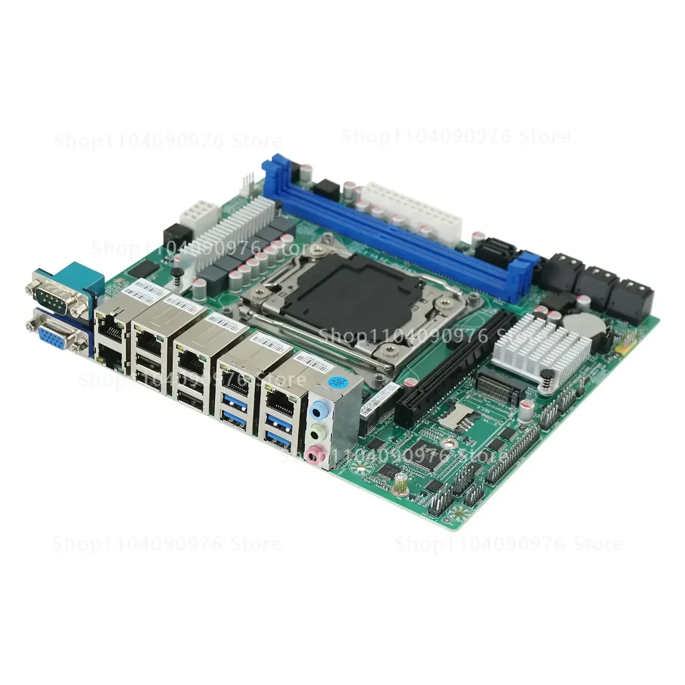 Multi-network Soft Routing Itx Main Board 10 Disk Array C612 Industrial Computer E5 Server X99 Main Board 6 Ports