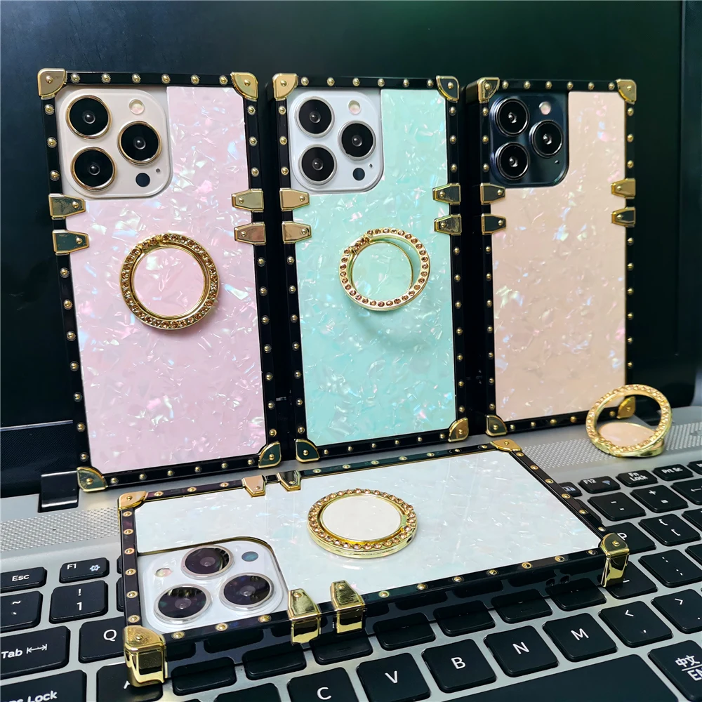 

Luxury Soft Shockproof Glitter Shell Phone Case for iPhone 17 pro Max Air 11 12 13 14 pro 15 pro 16 plus Women's Elegant Cover