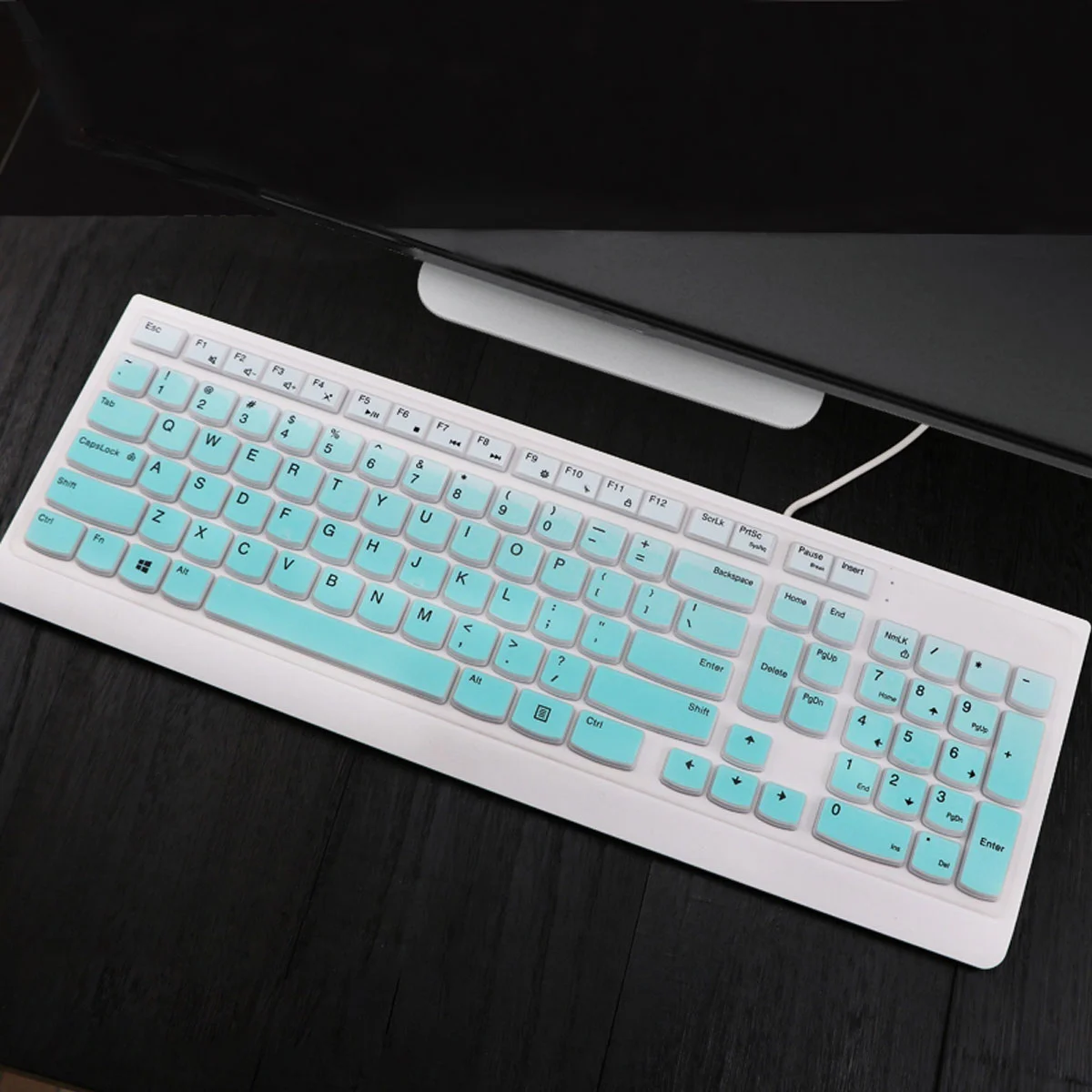 

2 PCS Computer Accessories Silicone Keyboard Cover Protective Film Thin Skin Water Proof Office