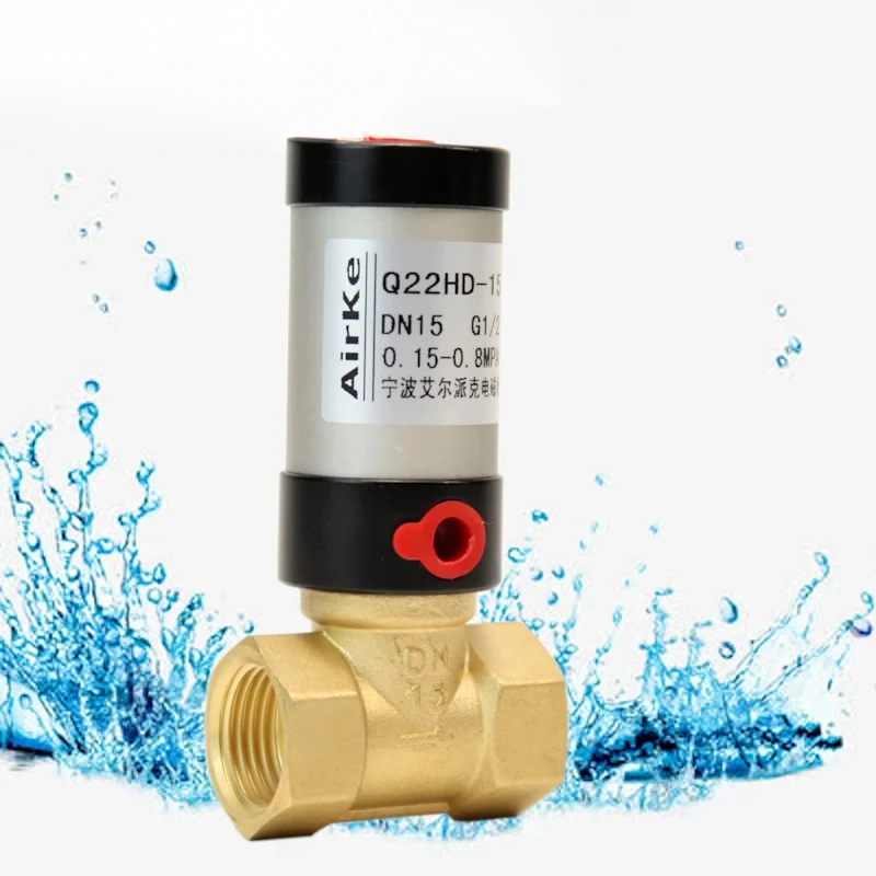 Q22HD-15 Pneumatic Control Water Pipe Pneumatic Angle Seat Valve