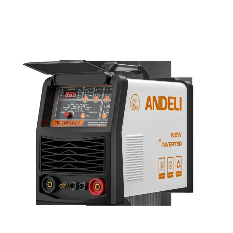 【2026 Hot Selling】 ANDELI LCD Smart Tig-250P AC DC 250 a 220V Single Phase Pro 9 in 1 AC DC HF TIG Pulse Aluminium TIG