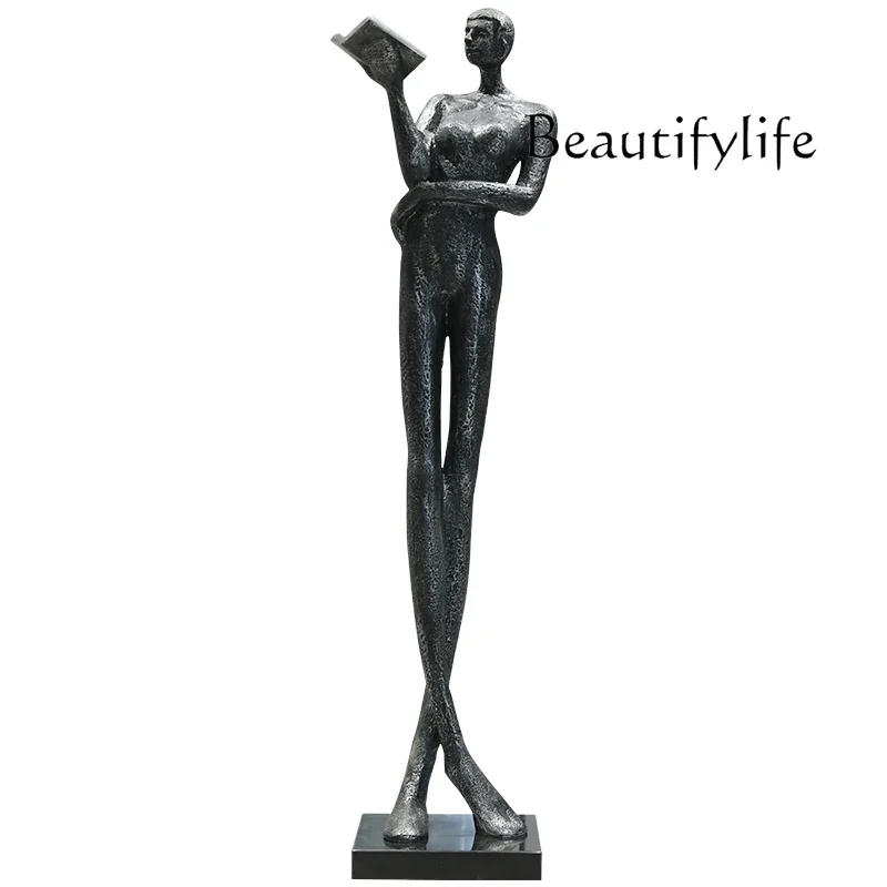 Hotel lobby abstract creative sculpture large floor figure art ornament courtyard sales office fiberglass technology