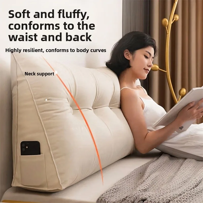 

Detachable Cover Bede Pillow Soft Ba Support Tat e Sofa Large Barest Waable Modern Simple Sle Home Decor