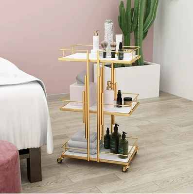 

Minimalist beauty cart, beauty salon dedicated nail salon, hairdressing salon, cart, medical equipment, mobile storage rack