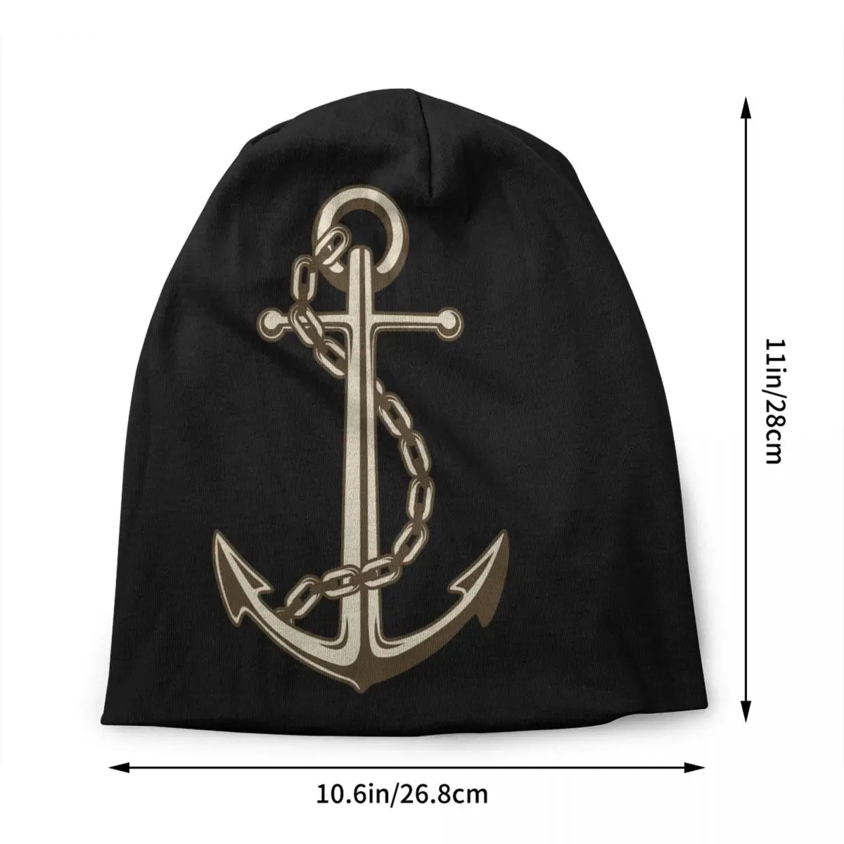 Custom Anchor Skullies Beanies Caps For Men Women Unisex Outdoor Winter Warm Knitting Hat Adult Nautical Sailor Bonnet Hats